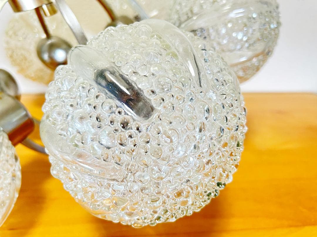 点灯確認済み スプートニク 6灯 60s スペースエイジ シャンデリア ライト