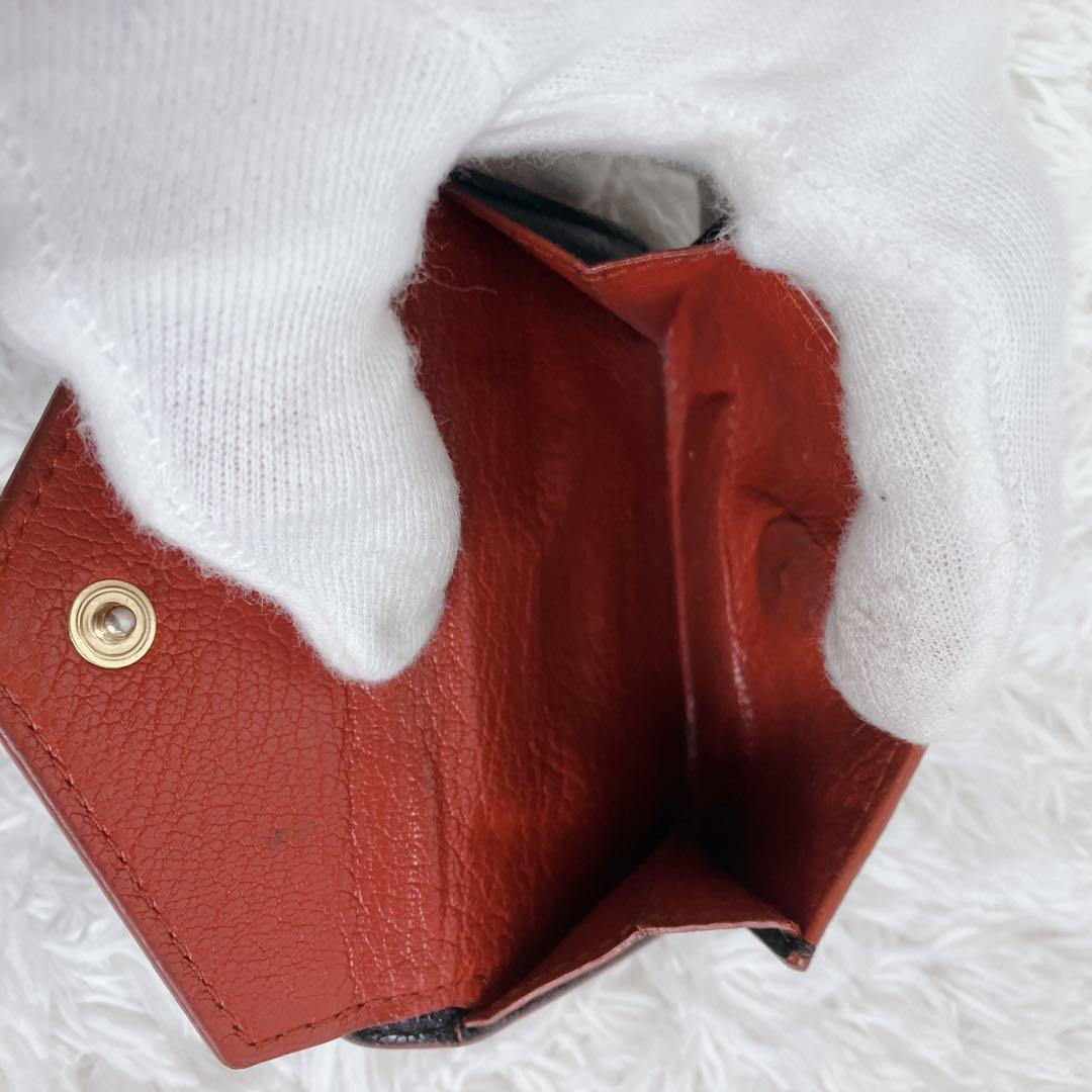 極美✨ ミュウミュウ マドラス　ラブレター ハート　折り財布 黒 FRID搭載