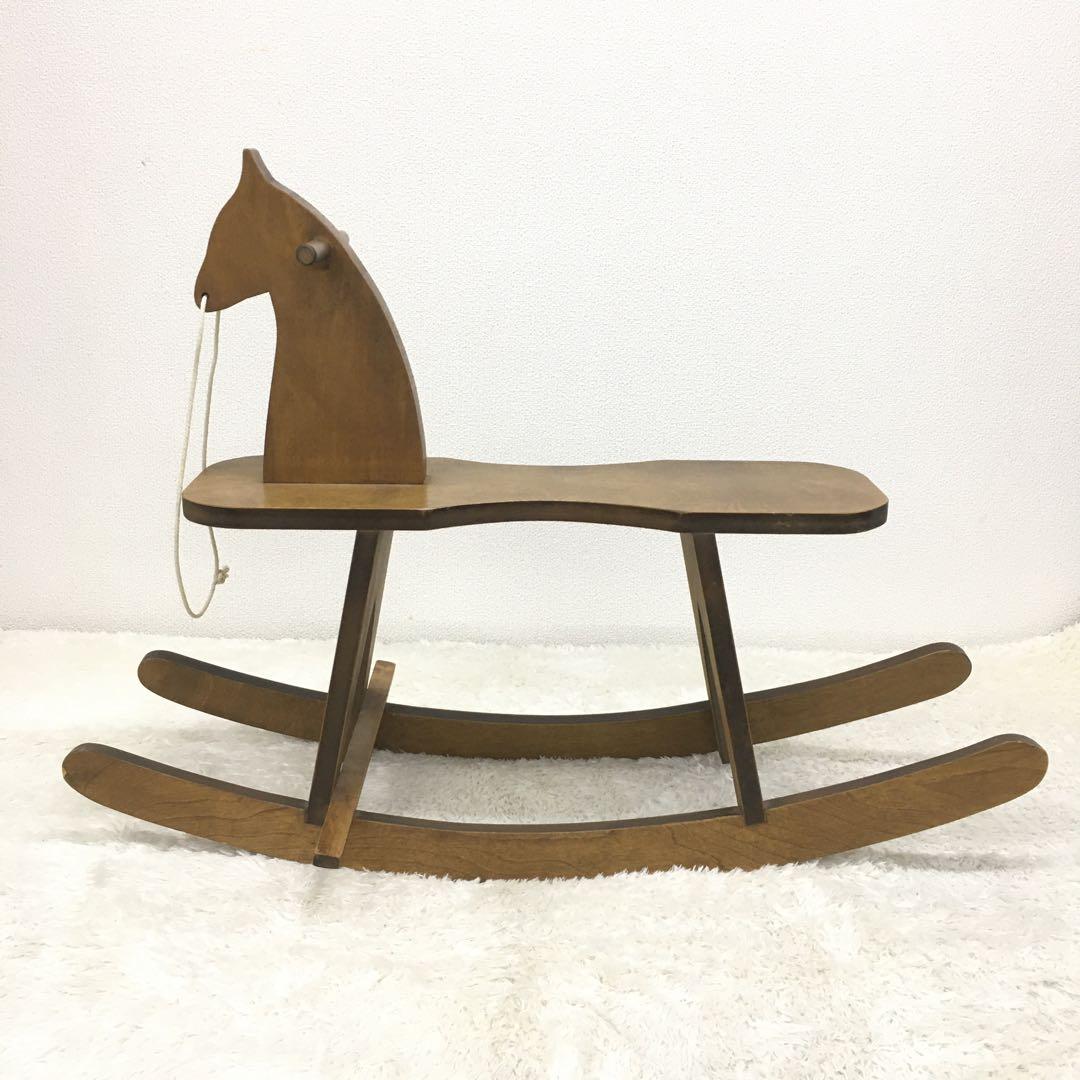 80〜90s USAヴィンテージ ロッキングホース オールド 家具 木馬