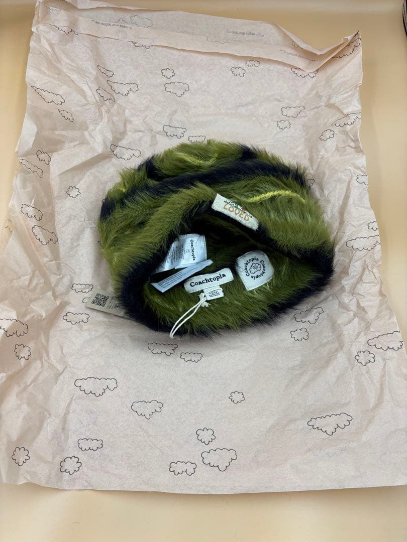 【COACH(Coachtopia)】ファジー　ニット　ビーニー