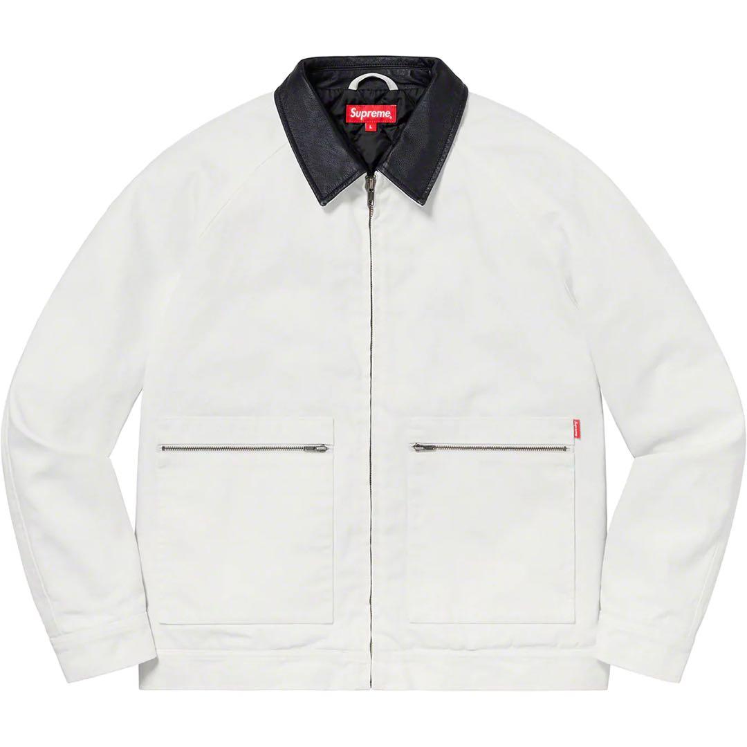 ジャケット・アウター Supreme Leather Collar Work Jacket