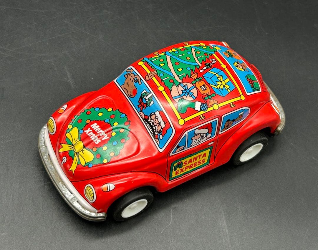 ブリキ製　トイズクラブ　サンタエクスプレス　フォルクスワーゲン　ビートル　3台