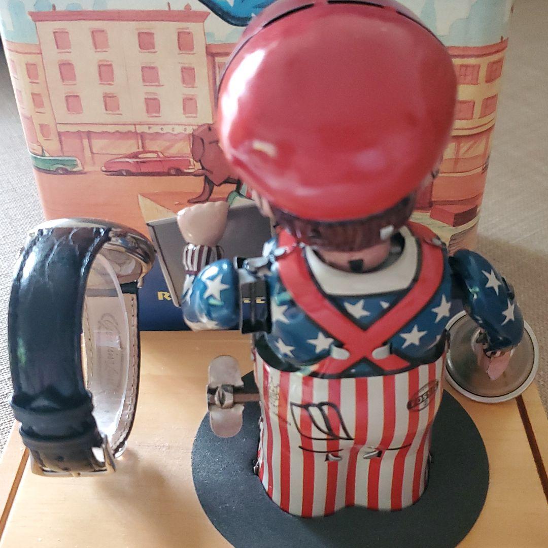 FOSSIL NEWS BOY 時計　ブリキ人形