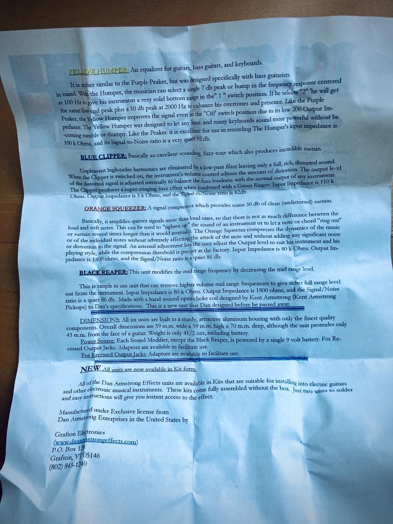 値下げ中❗️DAN ARMSTRONG - Orange Squeezer