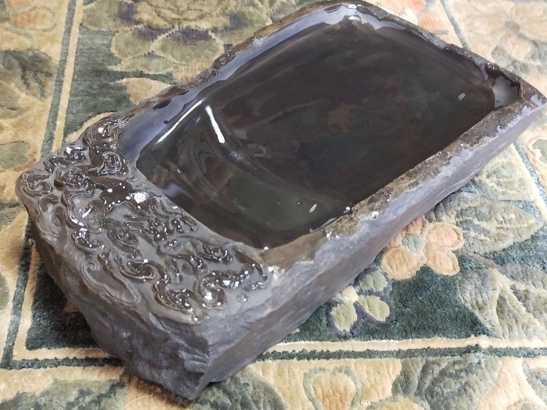 ♥端渓硯　梅花坑　5.9kg　４　端渓　硯　骨董品