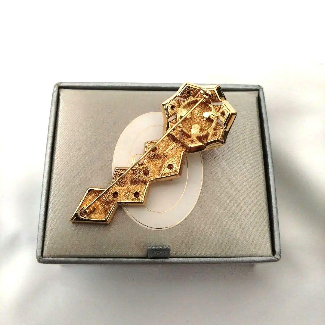 幻　クリスチャンディオール　80s パール　クリスタル　ブローチ