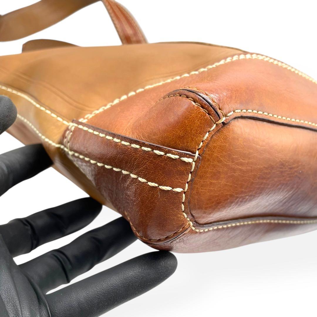 美品　COACH コーチ ショルダーバッグ パッチワーク ミニシグネチャー