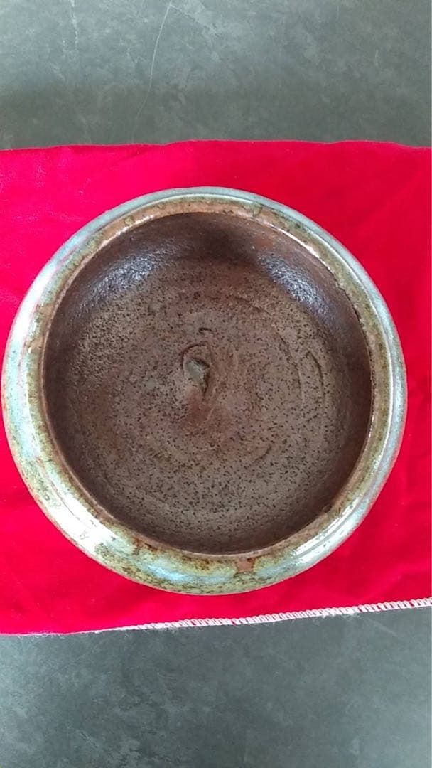 李朝　会寧　国焼　韓国美術　朝鮮美術　海鼠釉　茶道具　煎茶器　小壷