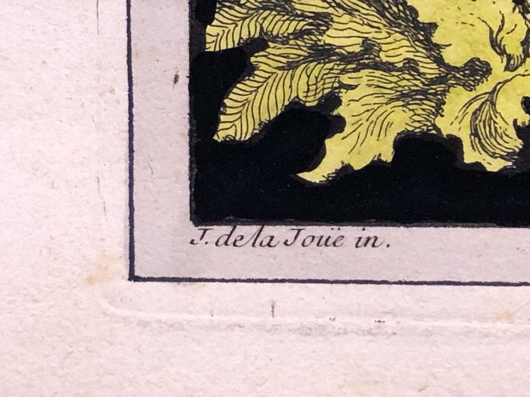 ガブリエル・ユキエのエッチング　ジャック・ド・ラジュ原画　18世紀ロココ芸術