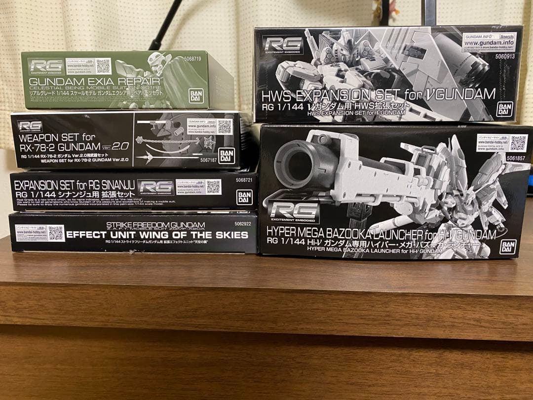 RG HG 1/144 ガンプラセット 6点　拡張セット