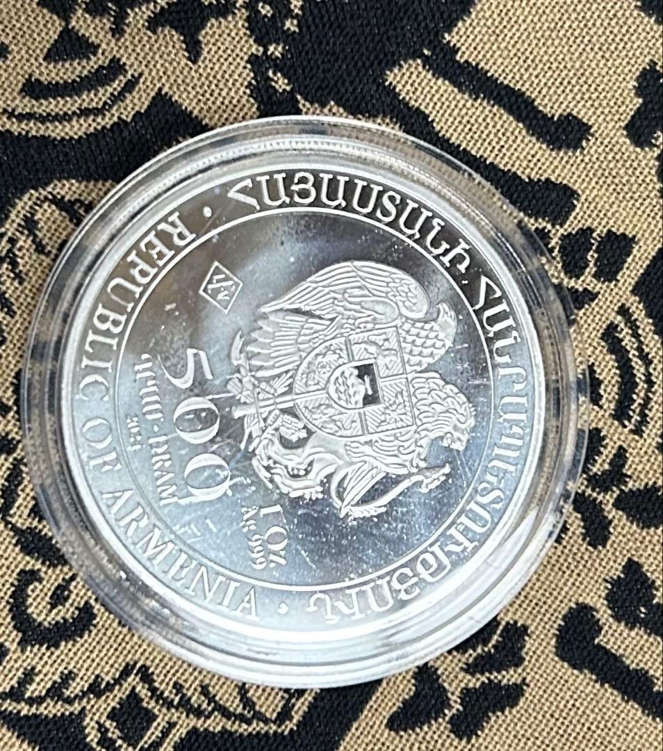 ノアの箱舟 銀貨 500ドラム2024