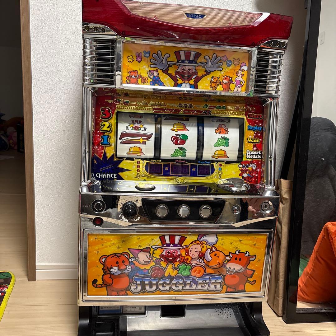 みんなのジャグラー　実機（トラッピのドル箱付き）