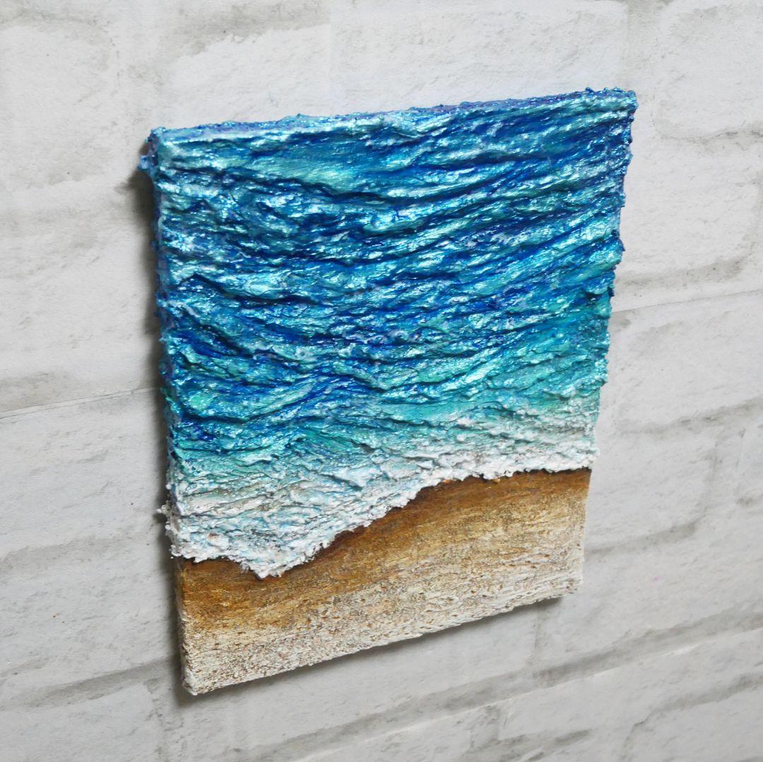 油絵 油彩 油彩画 絵 絵画 【海の砂浜】