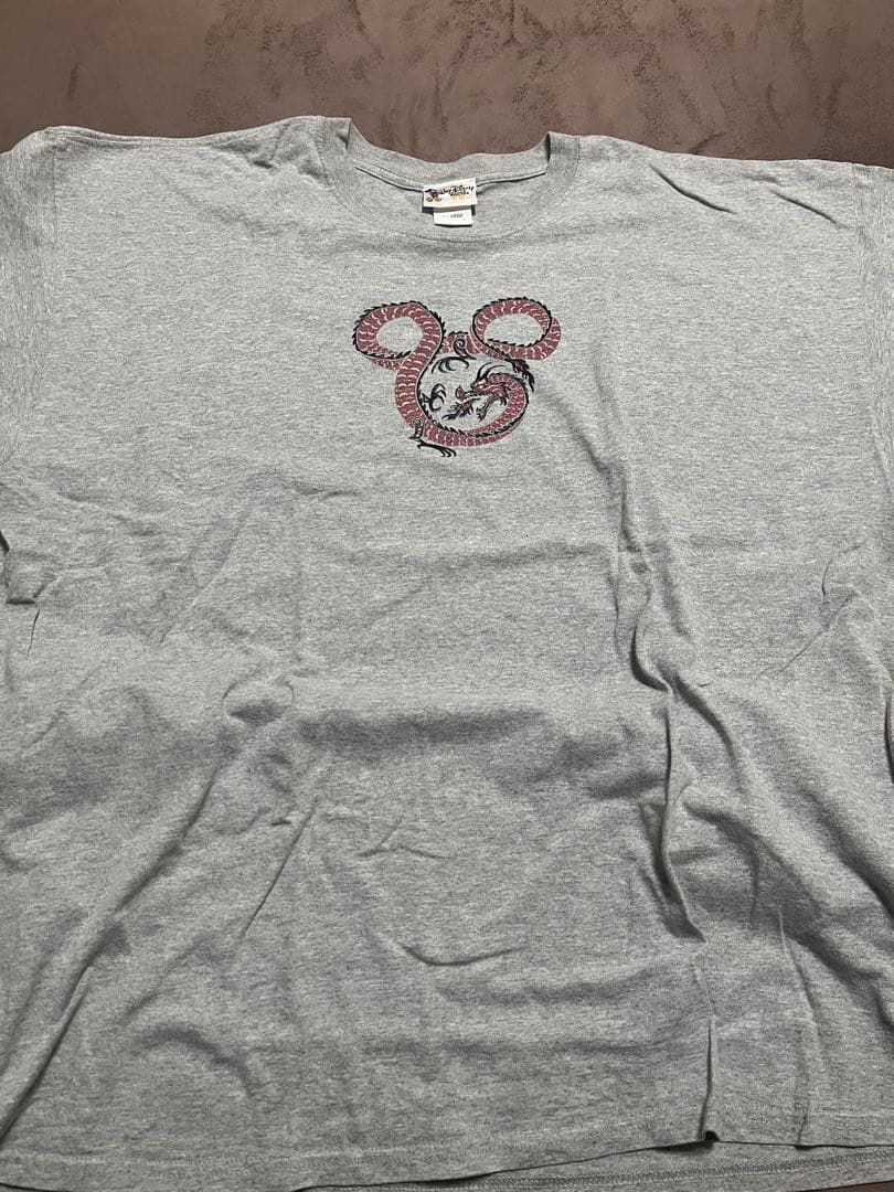 j*i様 90s〜 【Disney】 ドラゴン 龍 ミッキー Tシャツ xl