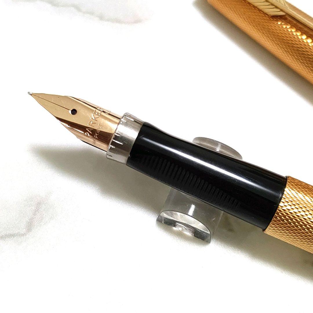 【美品】パーカー75　プラスヴァンドーム　ゴールド　グレンドルジュ　XF