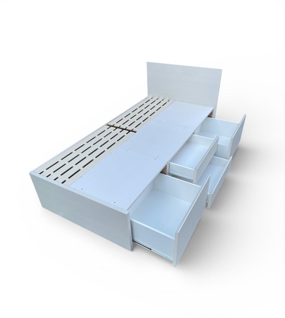 大阪京都限定 極美品 ニトリ シングル 収納付き ベッドフレーム N-ジオ40M