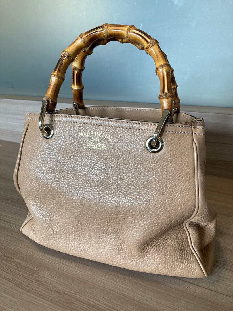 GUCCIグッチ バンブー ハンドバッグ 日本限定 フローラ 2wayベージュ