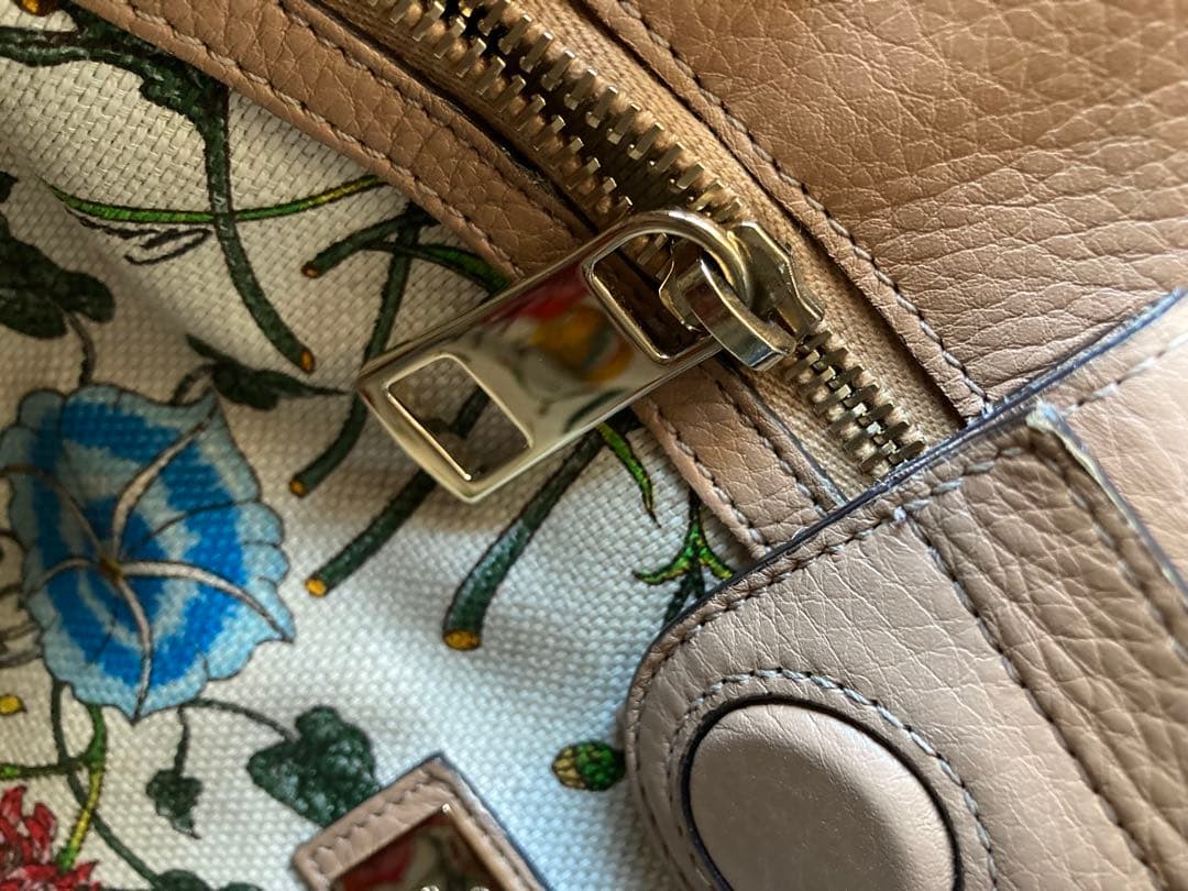 GUCCIグッチ バンブー ハンドバッグ 日本限定 フローラ 2wayベージュ