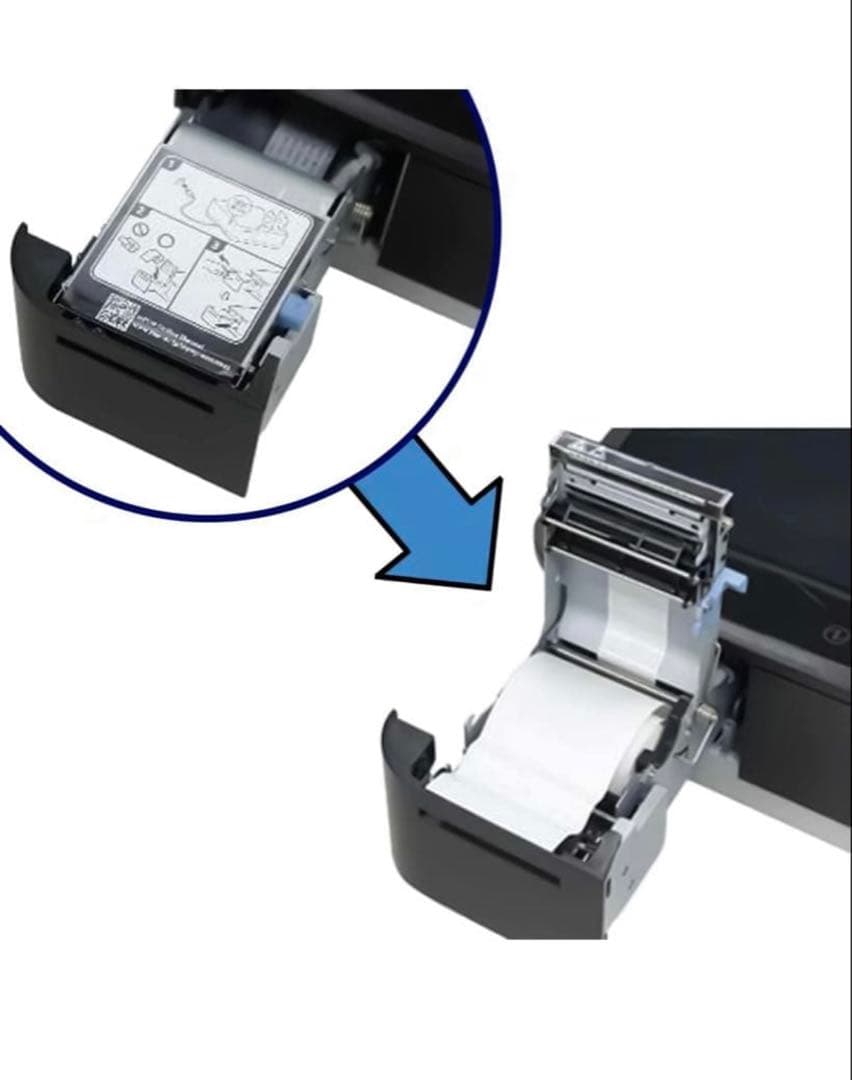 エアレジPOP10CBI エアレジ対応 プリンタ付きドロアー レシートプリンター