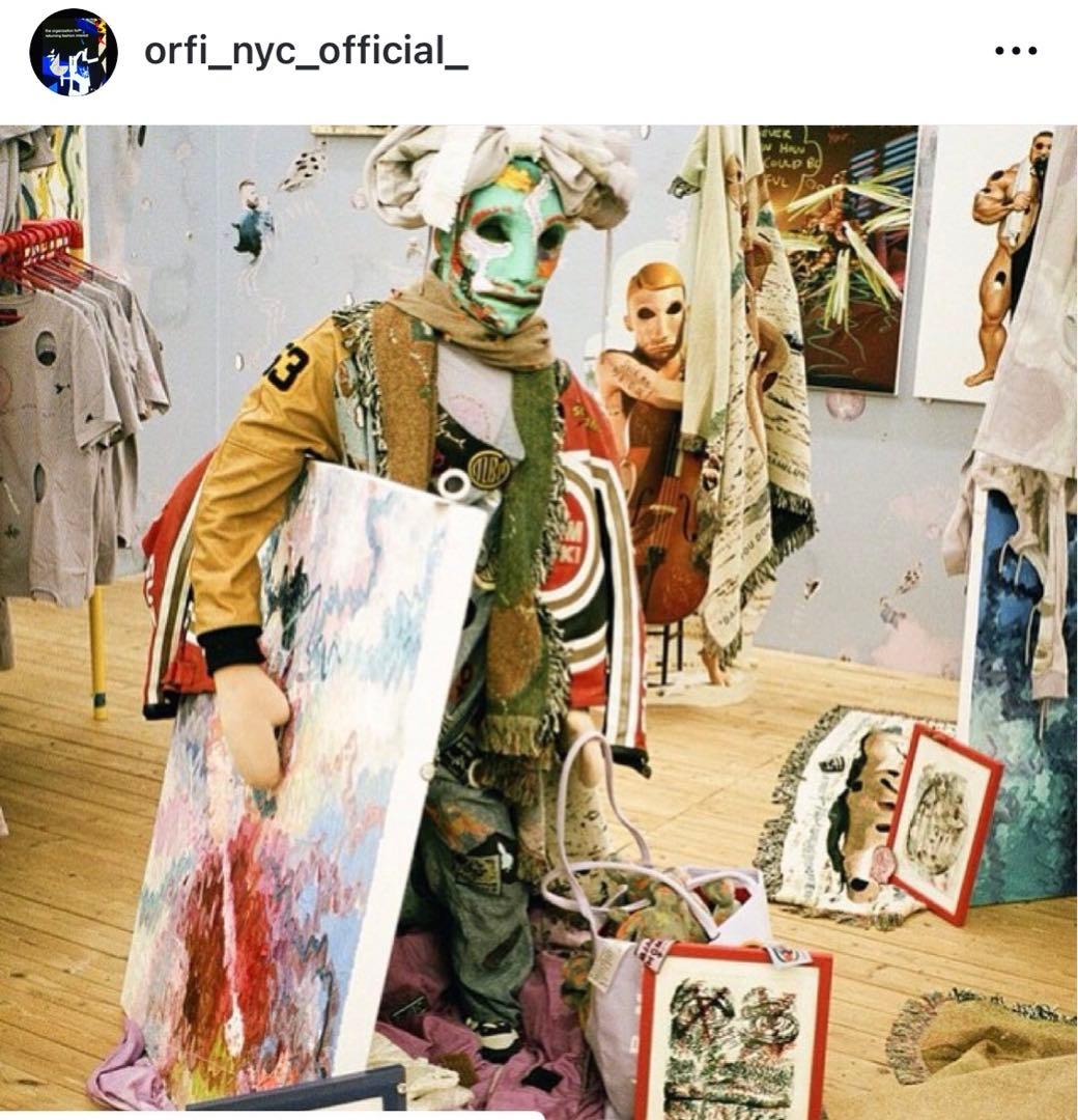 【希少】90s ORFI ノースリーブカットソー　リバーシブル仕様　ヴィンテージ