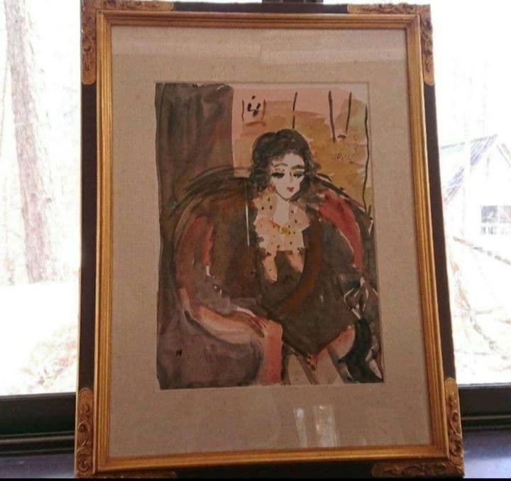 織田廣喜さん 女性画