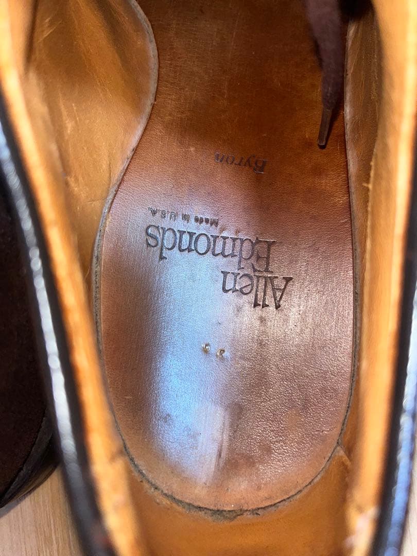 【AllenEdmonds】Bayron 7E パンチドキャップトゥ