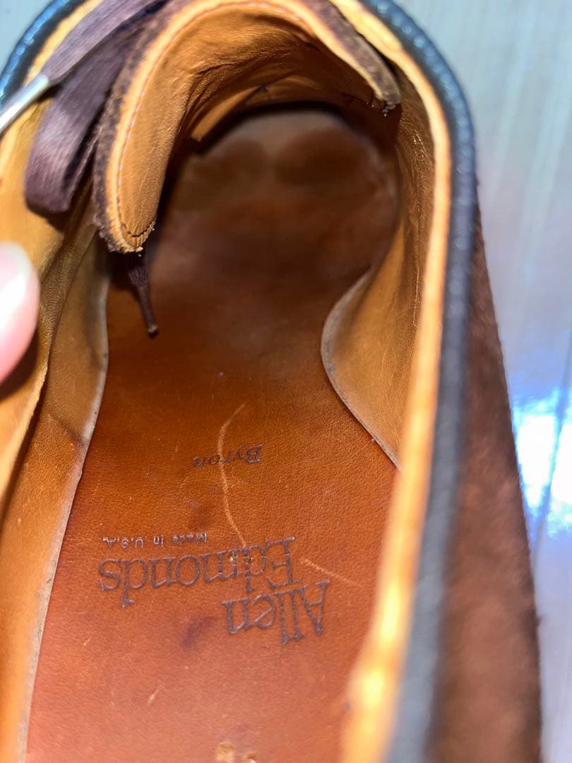 【AllenEdmonds】Bayron 7E パンチドキャップトゥ