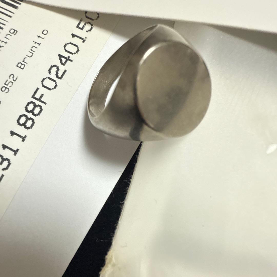 5新品 メゾン マルジェラ MM6 シュバリエ リング シルバー 真鍮 指輪