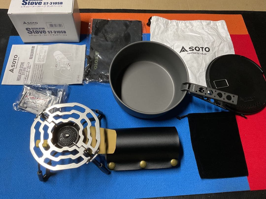 SOTOレギュレーターストーブST-310SBカスタム+1.8ℓクッカー新品