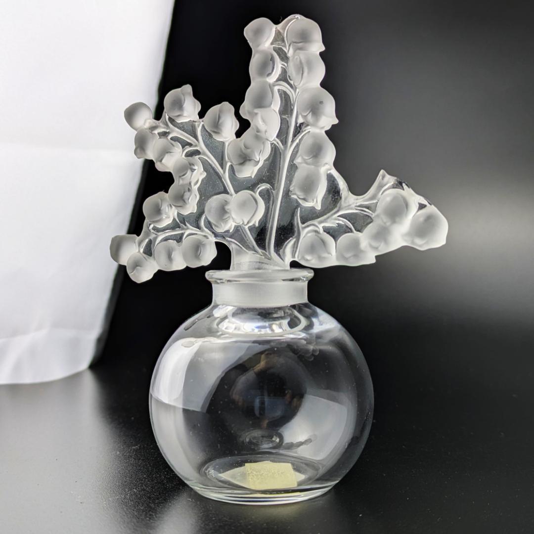 萌えるすずらん★ラリック 香水瓶 クレールフォンテーヌ 12cm 美品