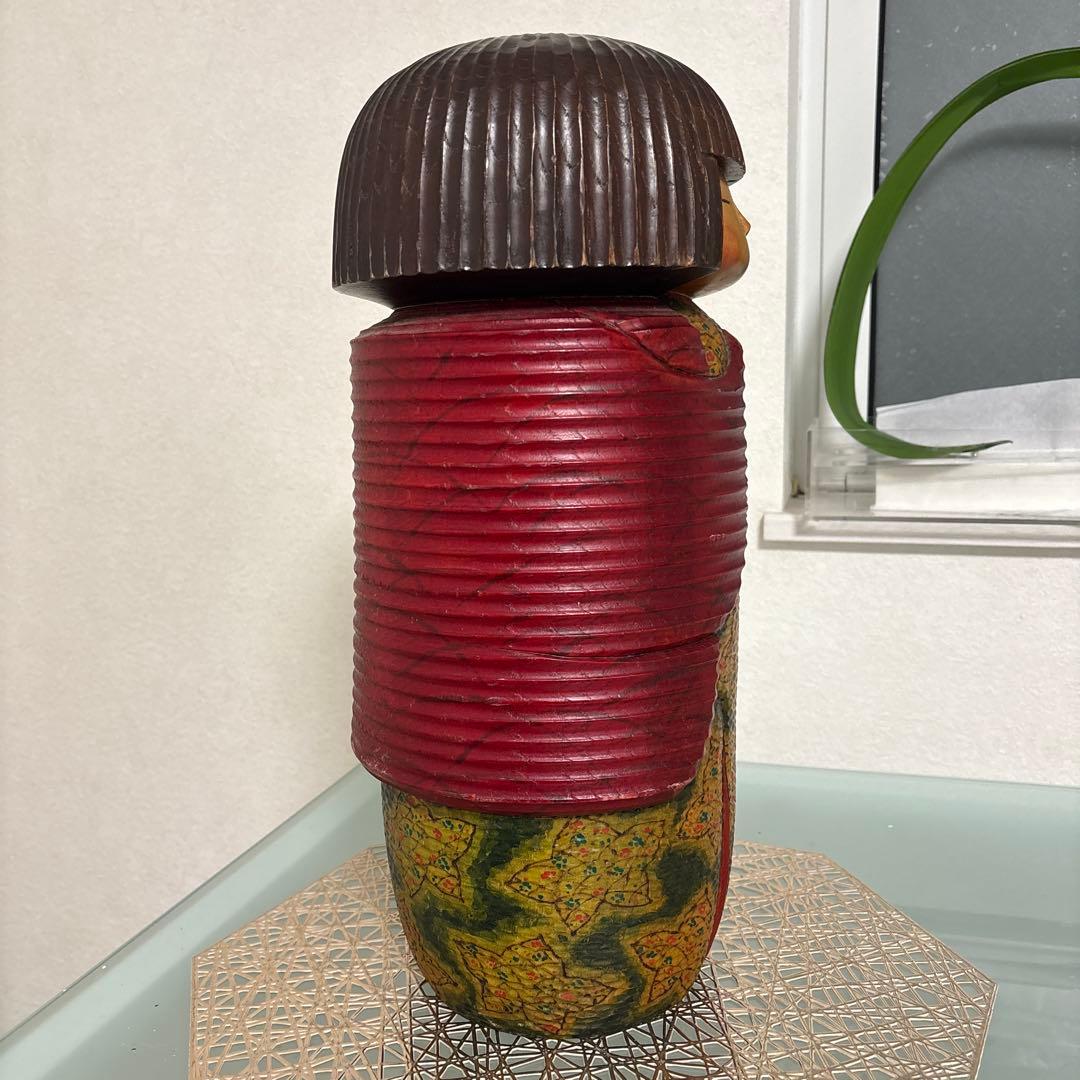 創作こけし 草紅葉 加藤竜雄作