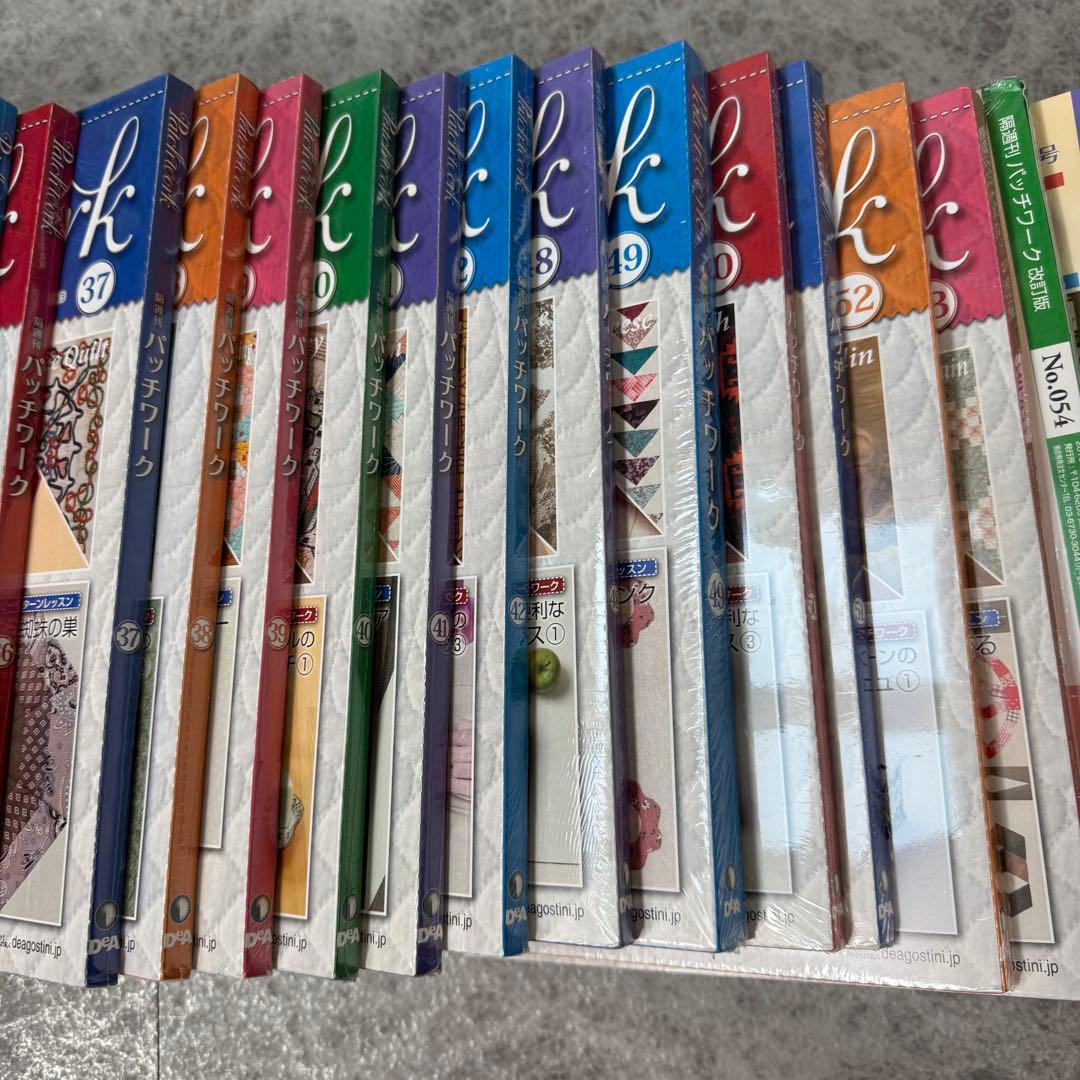 未開封 ディアゴスティーニ パッチワーク 5〜24号 29〜42号 48〜65号