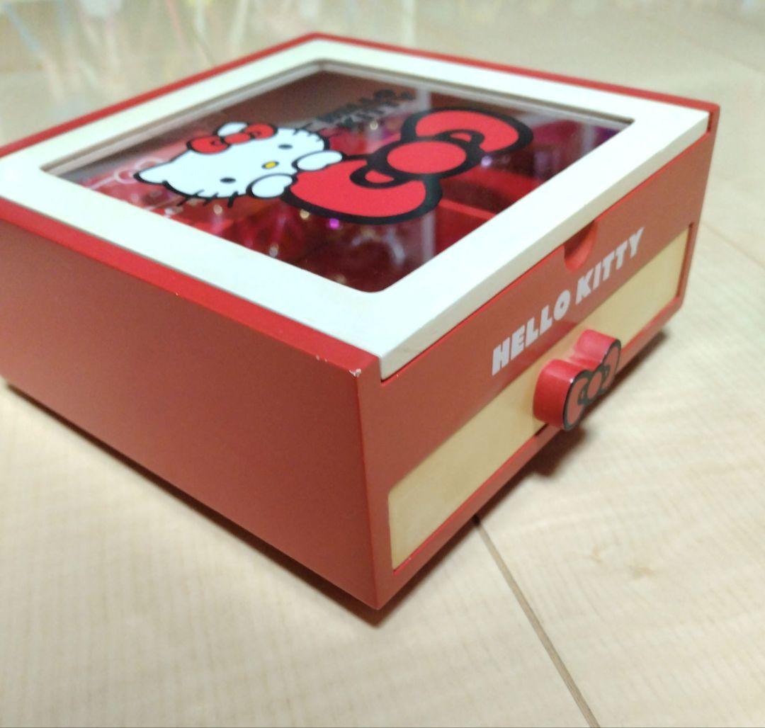 ハローキティ コスメボックス ミニドレッサー オルゴールジュエリーボックス