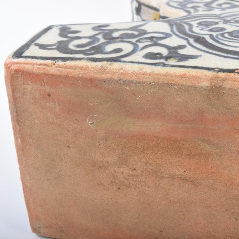 Khiêm Bỉnh　中国　青花　雲龍蓮花文　扁壷　V　7019A