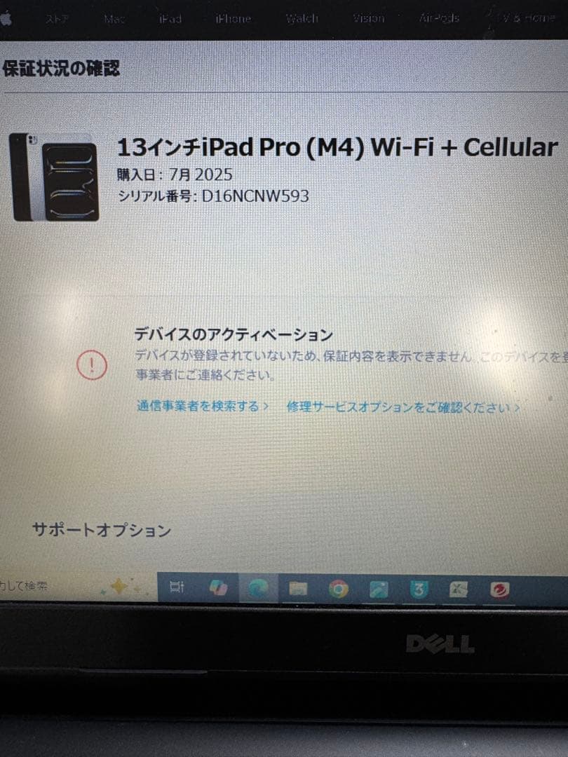アップル未開封iPad ProM4 13Wi-Fi＋Cellular 256GB