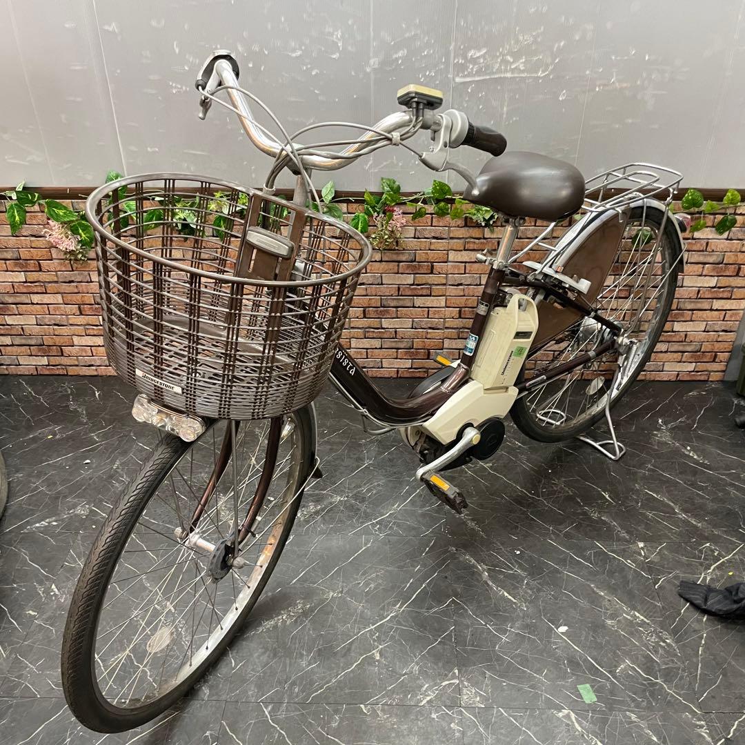 【11】電動自転車 ブリヂストン Assista ブラウン 26インチ