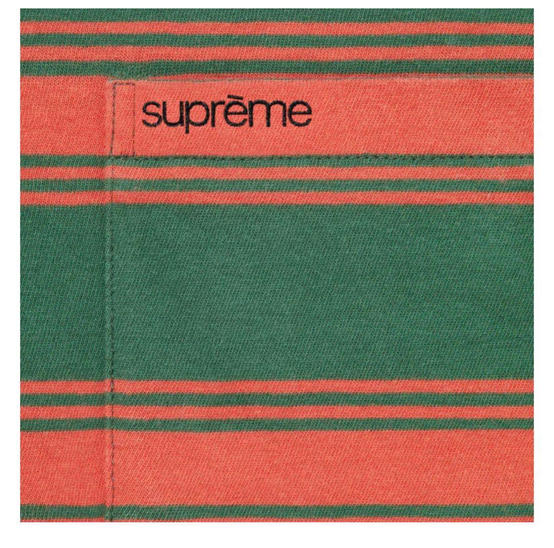 トップス Supreme Stripe Pocket L/S Top L