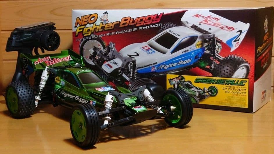 田宮ネオマイティフロッググリーンメタリック＆プロポ＆バッテリー充電器セット完成品