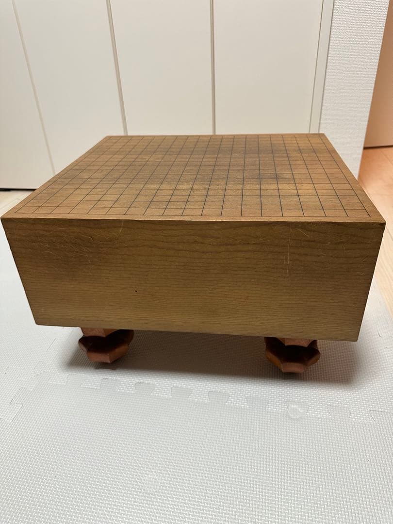 【高級セット】国産 極厚 囲碁 本榧 ヘソ 脚付き 青山基盤店 5寸8分