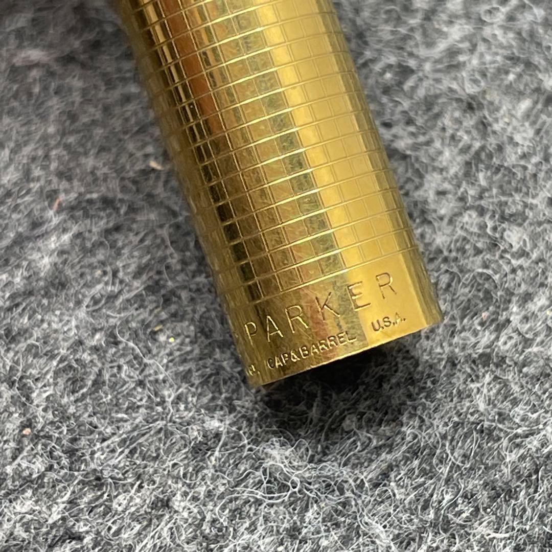 ☆PE421□パーカー75 万年筆 14KG.F. シズレ 箱付き