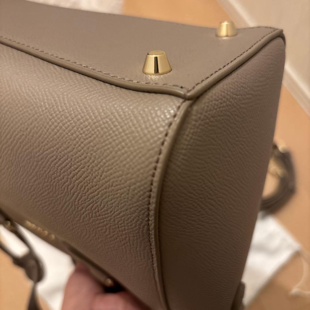 【新品未使用】FURLA 2WAY ショルダーバッグ　革 グレー