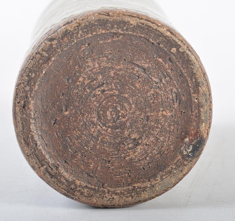 煎茶道具　青木木米　聾米造　象嵌雲鶴文　茶巾筒　時代箱 M　R4301