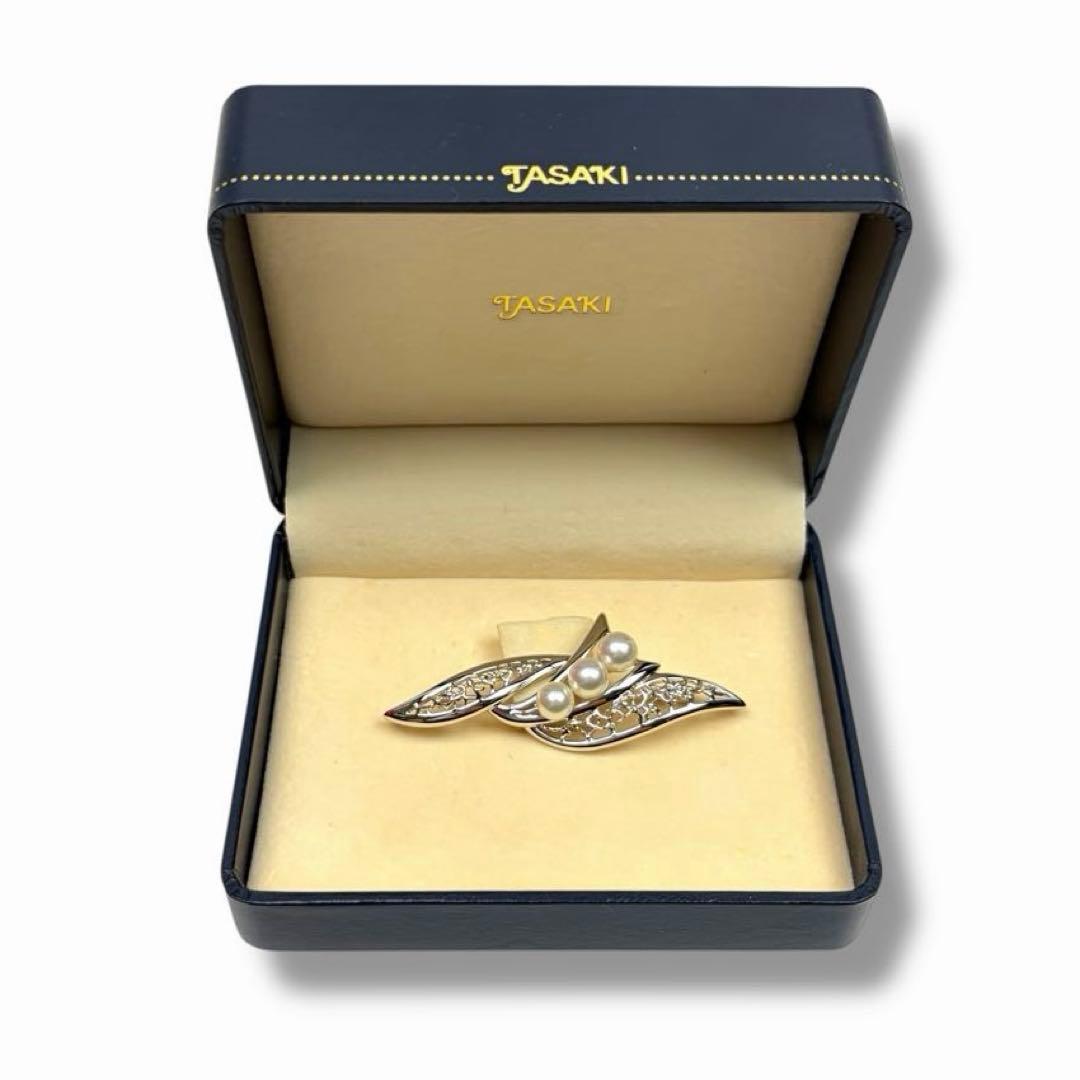 【美品】TASAKI 田崎 パール ブローチ 付属品あり
