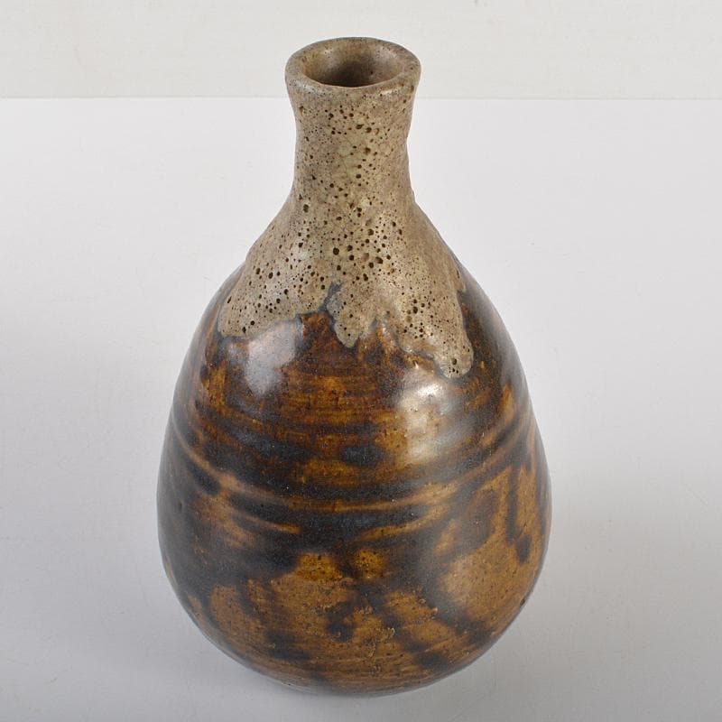 唐津焼　古唐津　徳利瓶　時代箱付　M　R7090