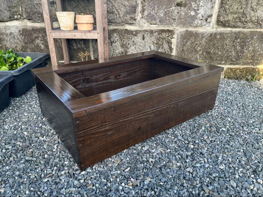 【新品】60Lトロ舟と木枠のセット　めだか飼育ケース　ビオトープ