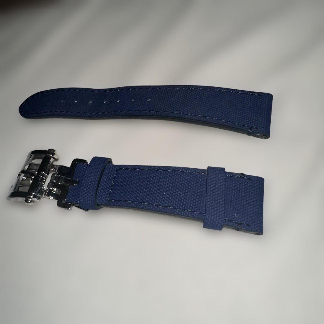 ゼニス　ファブリックストラップ　Dバックル　ネイビー