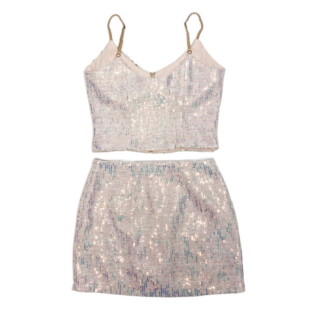 [エンジェルアール]AR23337 キャバドレス ピンクオーロラ S