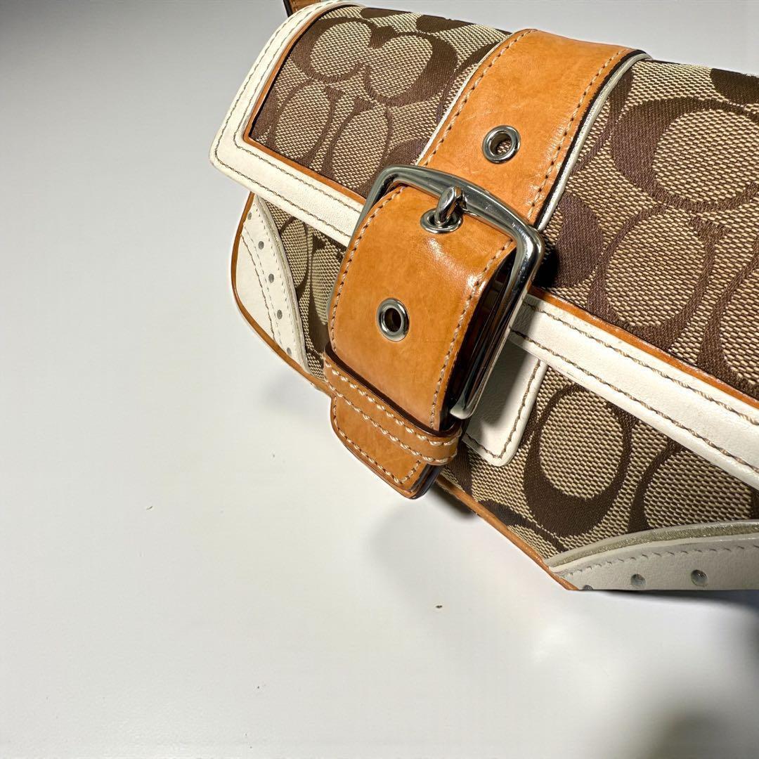 《入手困難》coach ショルダーバック ソーホー キャンバス レザー y2k