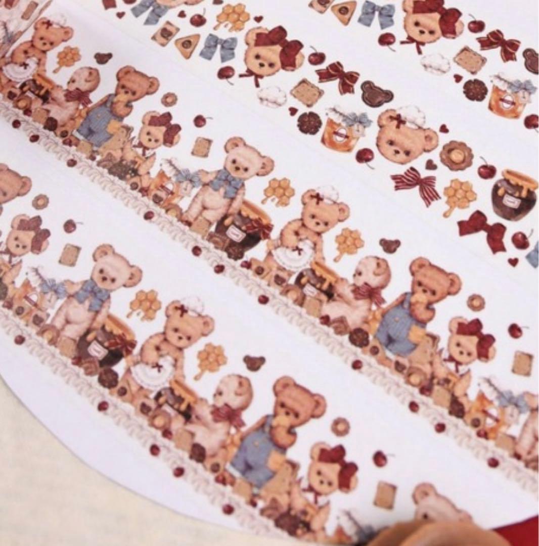 ★セール★海外製 fairylady PET マステ テディベア cooking