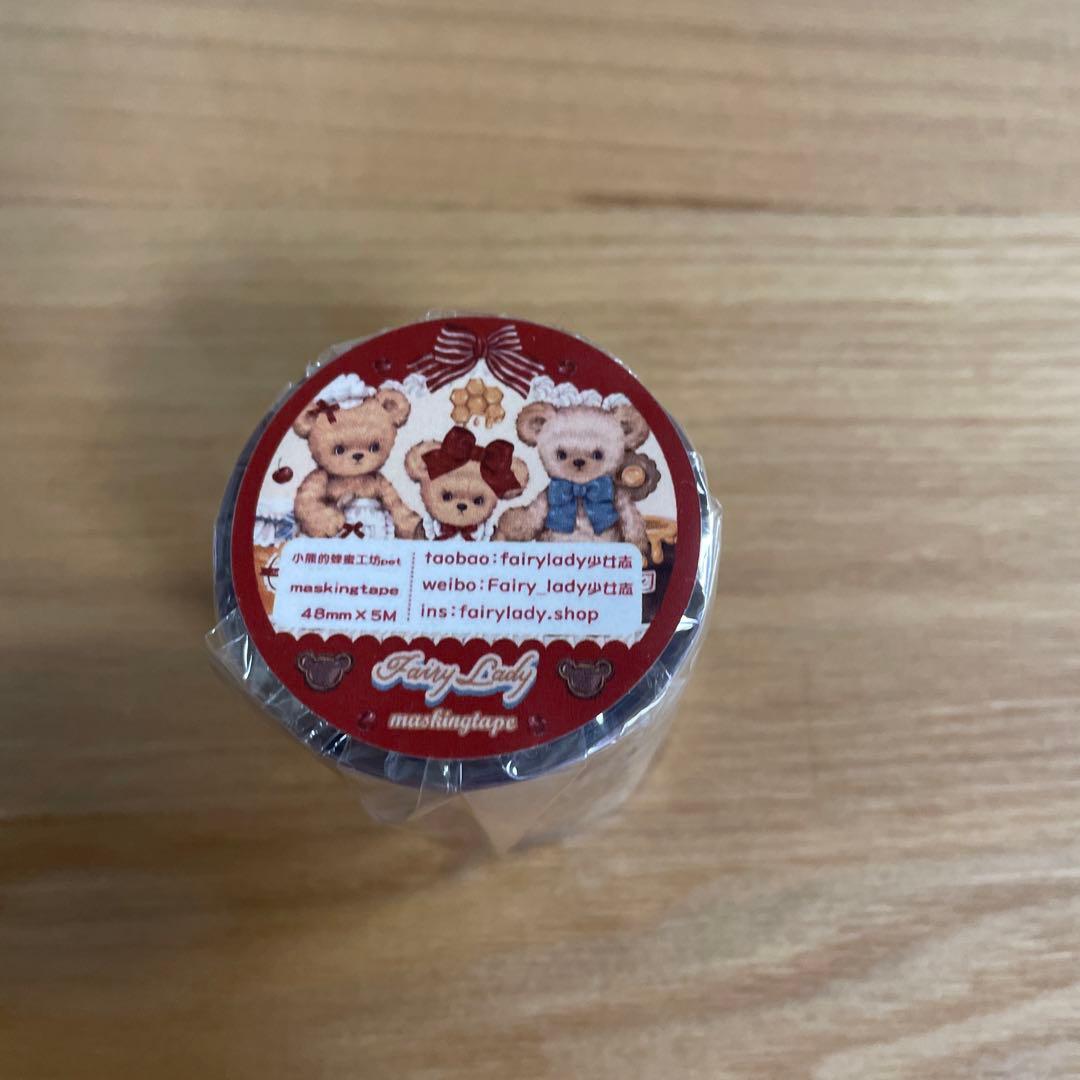 ★セール★海外製 fairylady PET マステ テディベア cooking